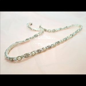 Bridal belt with rhinestones